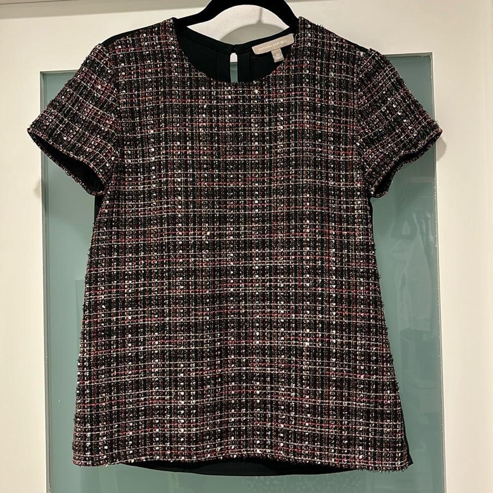 Banana Republic tweed shirt size XS